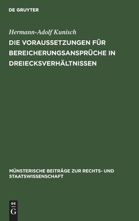Front cover_Die Voraussetzungen für Bereicherungsansprüche in Dreiecksverhältnissen