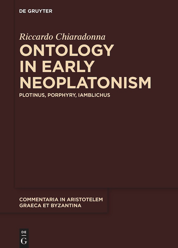 Front cover_Ontology in Early Neoplatonism