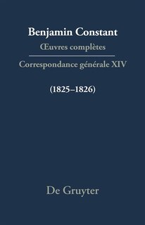 Front cover_Correspondance générale 1825–1826