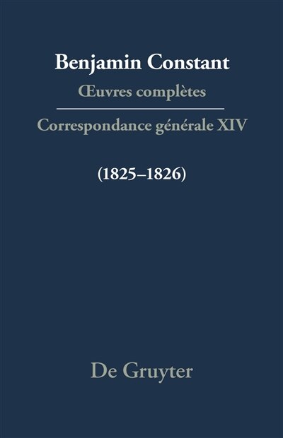 Front cover_Correspondance générale 1825–1826