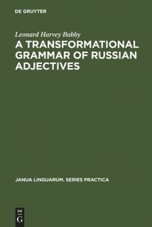 Couverture_A transformational grammar of Russian adjectives