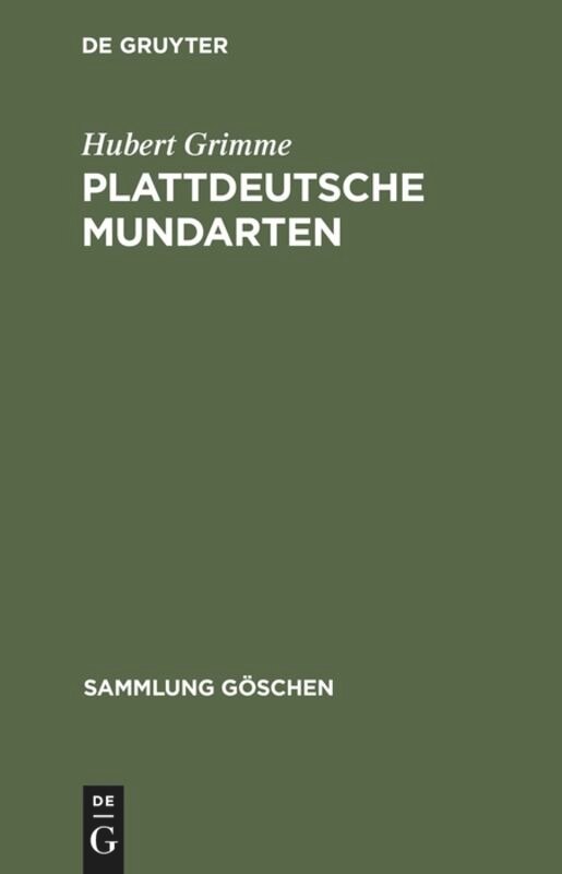 Couverture_Plattdeutsche Mundarten