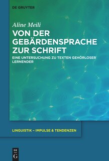 Couverture_Von der Gebärdensprache zur Schrift
