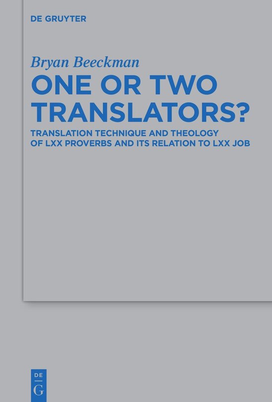 Couverture_One or Two Translators?