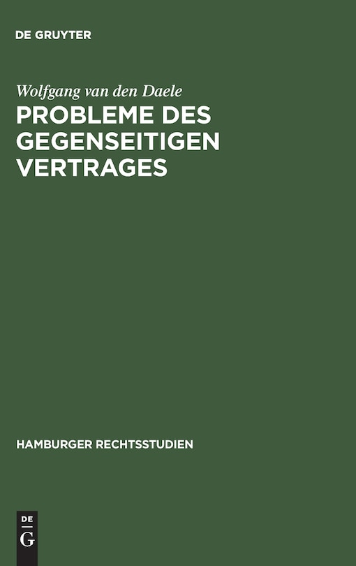 Front cover_Probleme des gegenseitigen Vertrages