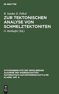 Front cover_Zur Tektonischen Analyse Von Schmelztektoniten