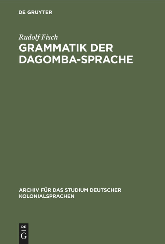 Front cover_Grammatik der Dagomba-Sprache