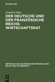 Couverture_Der deutsche und der französische Reichswirtschaftsrat