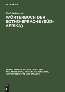 Front cover_Wörterbuch der Sotho-Sprache (Süd-Afrika)