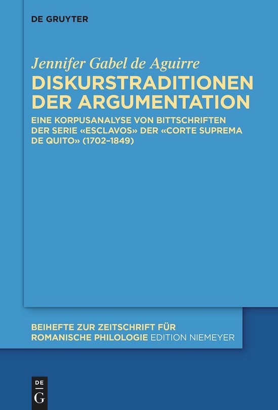 Front cover_Diskurstraditionen der Argumentation