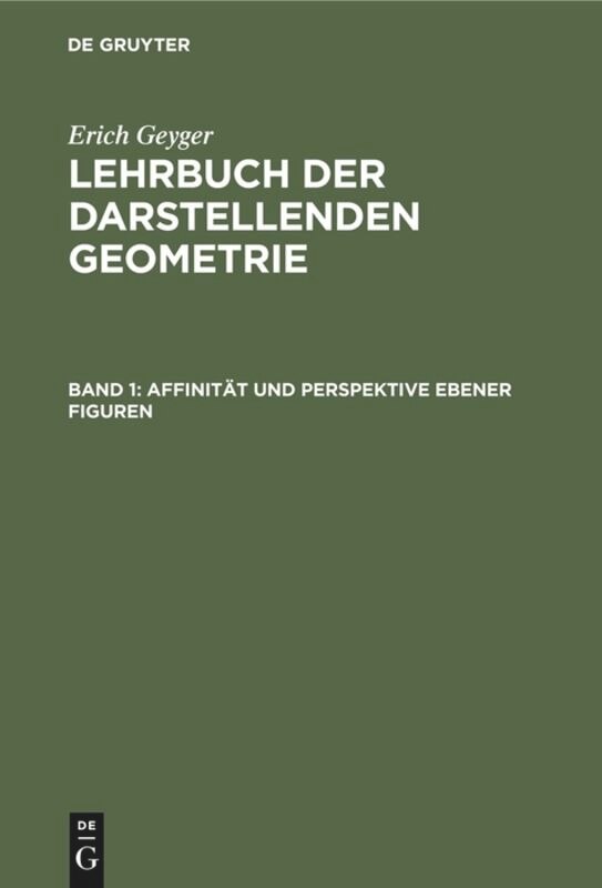 Front cover_Affinität und Perspektive ebener Figuren