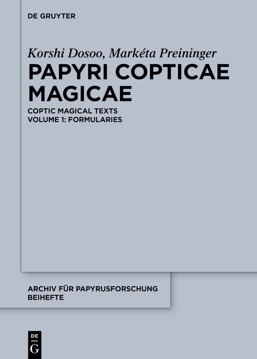 Front cover_Papyri Copticae Magicae
