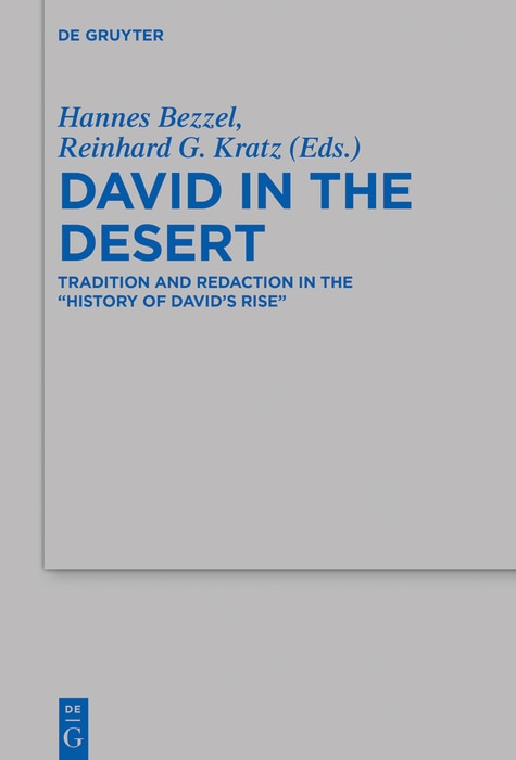 Front cover_David in the Desert