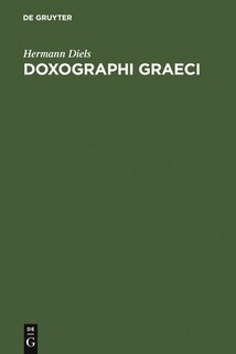 Couverture_Doxographi Graeci