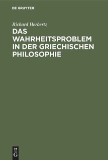 Couverture_Das Wahrheitsproblem In Der Griechischen Philosophie