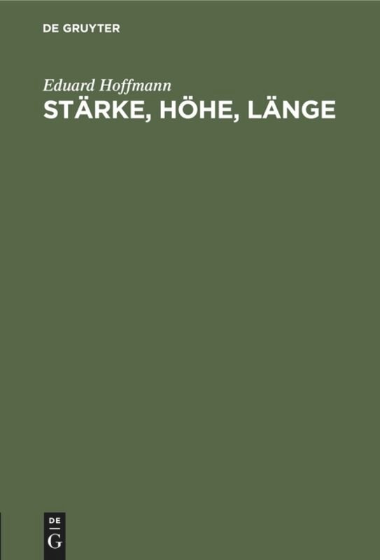 Couverture_Stärke, Höhe, Länge
