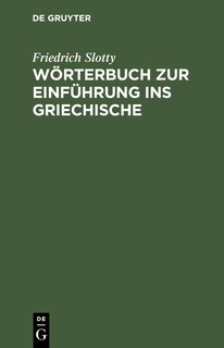 Front cover_Wörterbuch zur Einführung ins Griechische