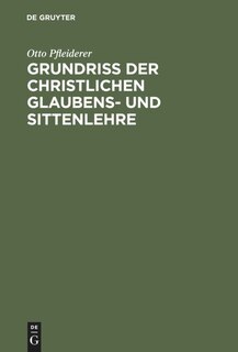 Front cover_Grundriß der christlichen Glaubens- und Sittenlehre