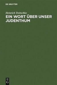 Front cover_Ein Wort &uuml;ber unser Judenthum