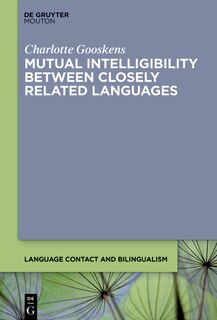 Couverture_Mutual Intelligibility between Closely Related Languages