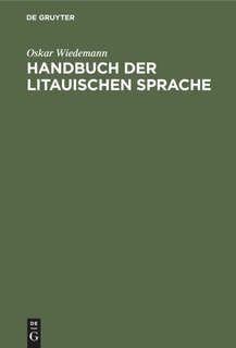 Front cover_Handbuch der litauischen Sprache