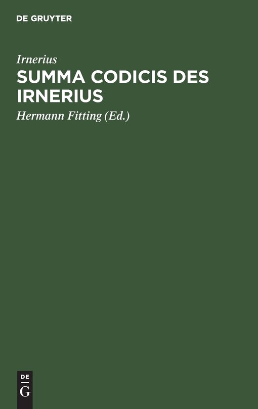Front cover_Summa codicis des Irnerius