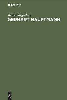 Couverture_Gerhart Hauptmann