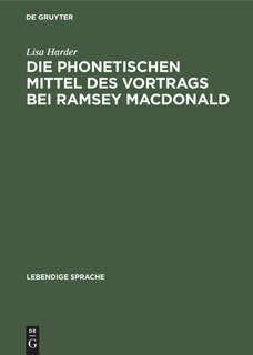 Couverture_Die phonetischen Mittel des Vortrags bei Ramsey MacDonald