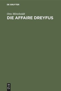 Front cover_Die Affaire Dreyfus
