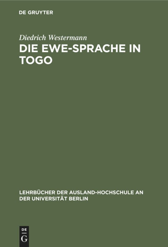 Couverture_Die Ewe-Sprache in Togo