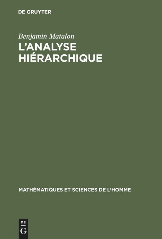 Front cover_L'analyse hi&eacute;rarchique