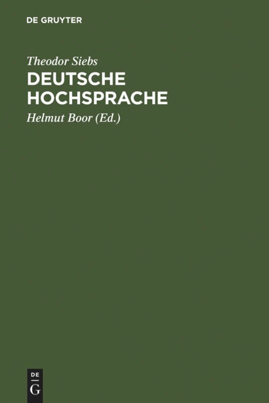 Front cover_Deutsche Hochsprache