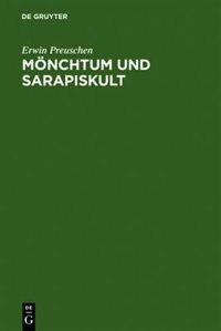 Front cover_Mönchtum und Sarapiskult