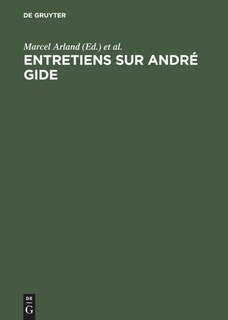Front cover_Entretiens sur André Gide