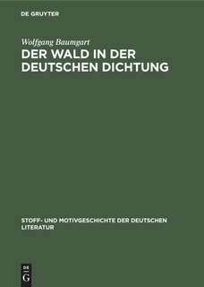Front cover_Der Wald in der deutschen Dichtung