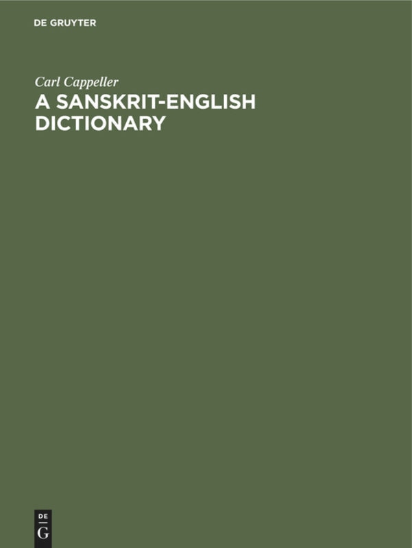Front cover_A Sanskrit-English dictionary
