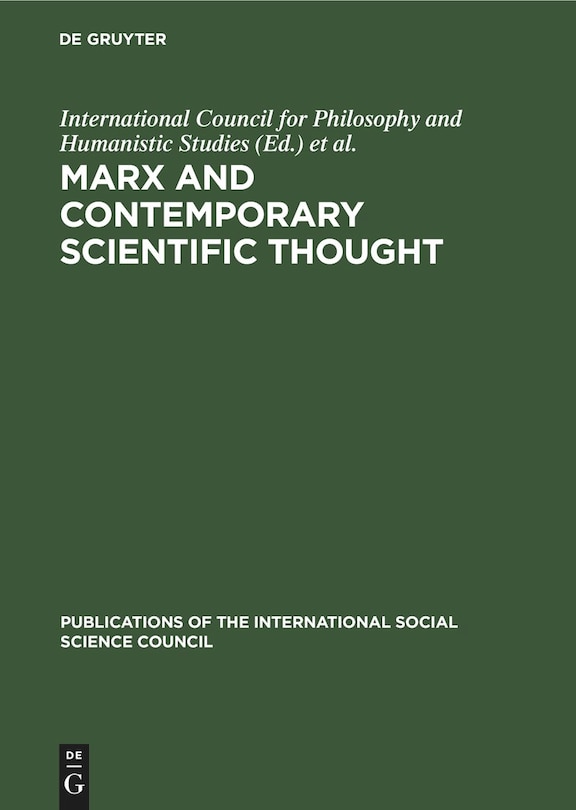 Front cover_Marx and Contemporary Scientific Thought