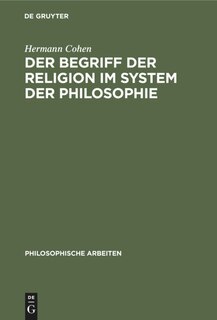 Front cover_Der Begriff der Religion im System der Philosophie