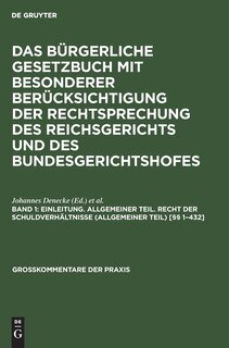 Front cover_Einleitung. Allgemeiner Teil. Recht der Schuldverhältnisse (Allgemeiner Teil) [§§ 1–432]