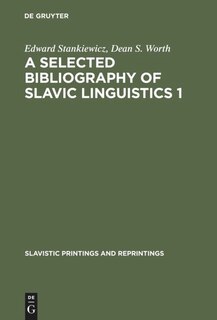 Couverture_A selected bibliography of Slavic linguistics 1