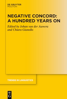Couverture_Negative Concord: A Hundred Years On