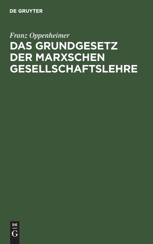 Couverture_Das Grundgesetz der Marxschen Gesellschaftslehre