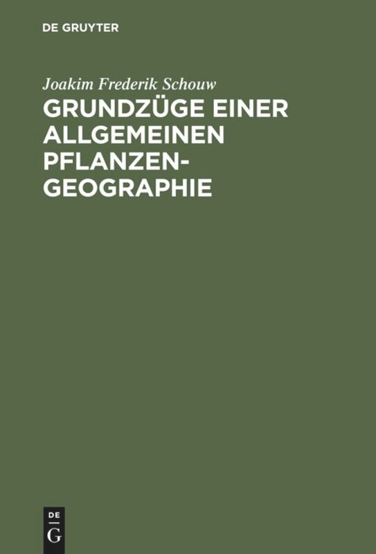 Front cover_Grundzüge einer allgemeinen Pflanzengeographie