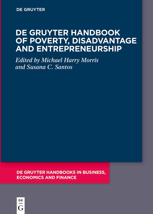 Front cover_De Gruyter Handbook of Poverty, Disadvantage and Entrepreneurship