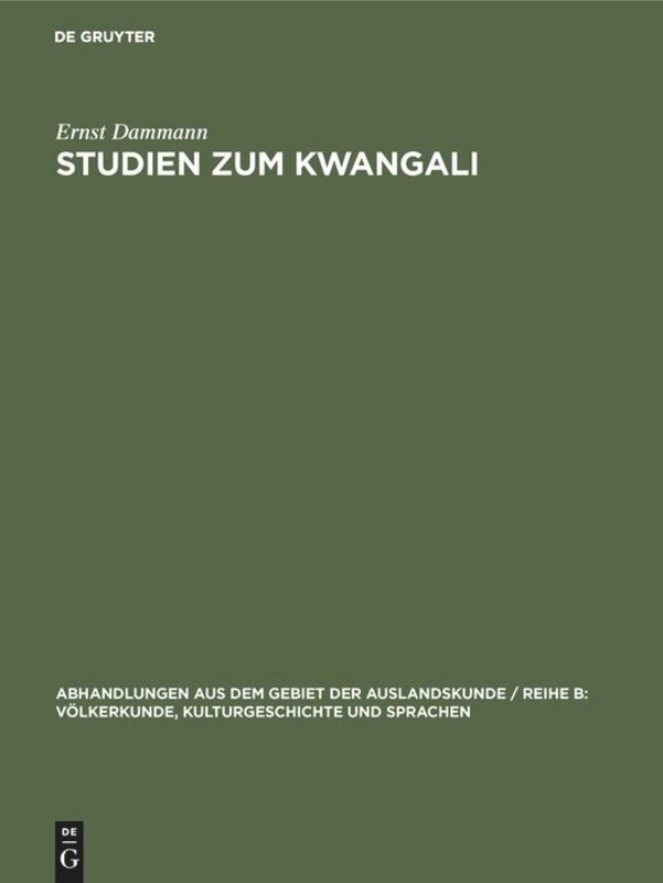 Front cover_Studien zum Kwangali