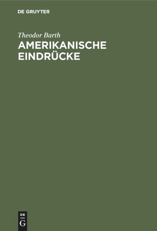 Front cover_Amerikanische Eindrücke