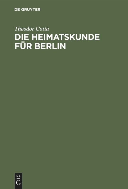 Front cover_Die Heimatskunde F&uuml;r Berlin