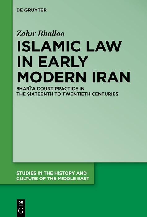 Couverture_Islamic Law in Early Modern Iran
