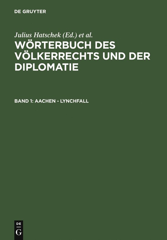 Front cover_Aachen - Lynchfall