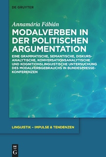 Front cover_Modalverben in der politischen Argumentation